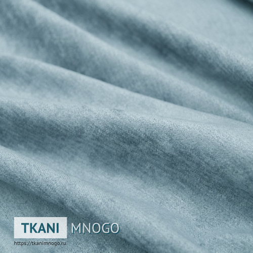 Фото материала велюра “4” (однотонный голубой)