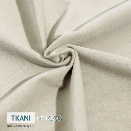 Фото фактуры велюра “3” (однотонный белый)