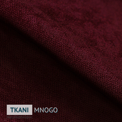 Фото обивки велюра “Pretty-19” (однотонный бордовый)