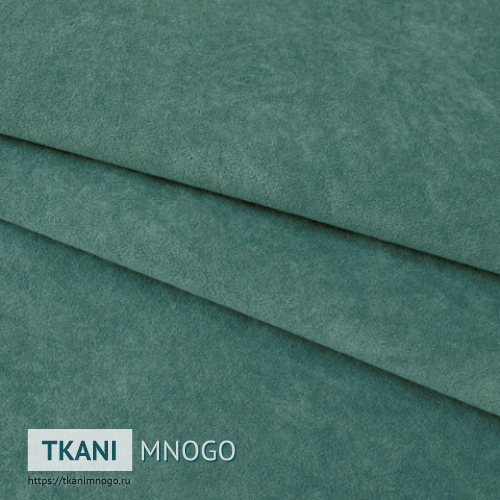 Фото фактуры велюра “Viva-22” (однотонный зеленый, голубой)